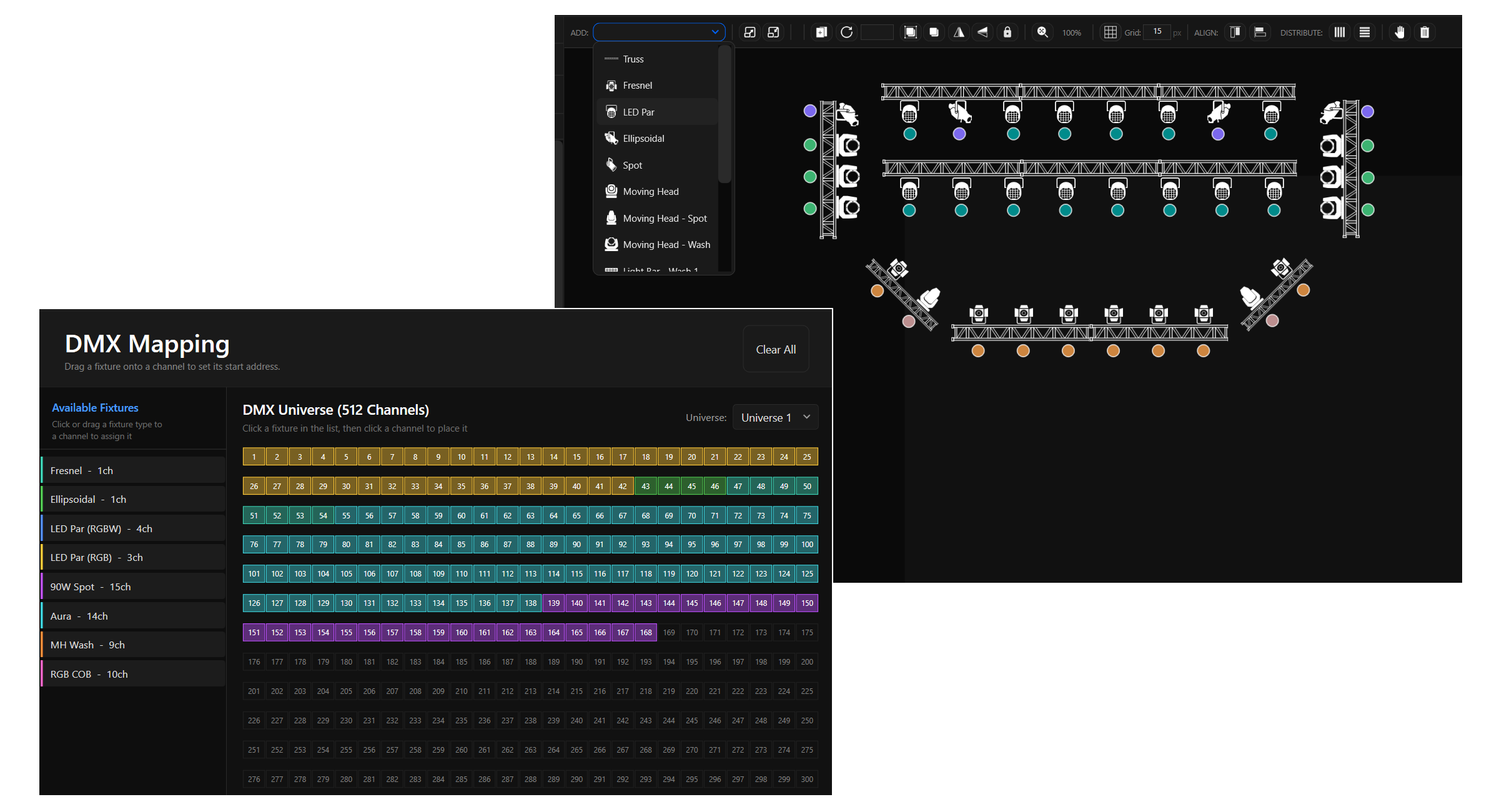 DMX and stage design